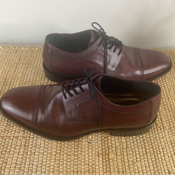 Men’s J Murphy by Johnston & Murphy Burgundy Lace Up Dress Shoes Size 12 - Picture 5 of 11